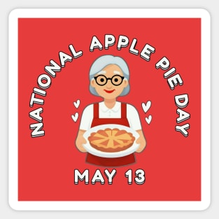 National Apple Pie Day May 13 Sticker
